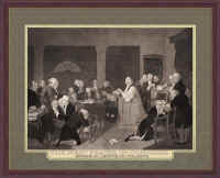 Click here: "The First Prayer in Congress. September 1774, Carpenters Hall Philadelphia"