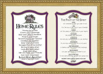 "Home Rules" and "The Fruit of the Spirit"